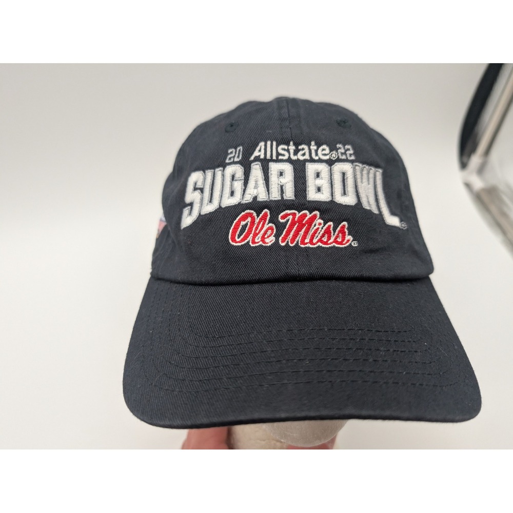 Top of the World Ole Miss Rebels 2022 Sugar Bowl Hat Navy Blue Adjustable Cap